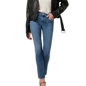 Joe's Jeans The Lara Mid Rise Cigarette Ankle Jeans Light Wash Organic Cotton 32